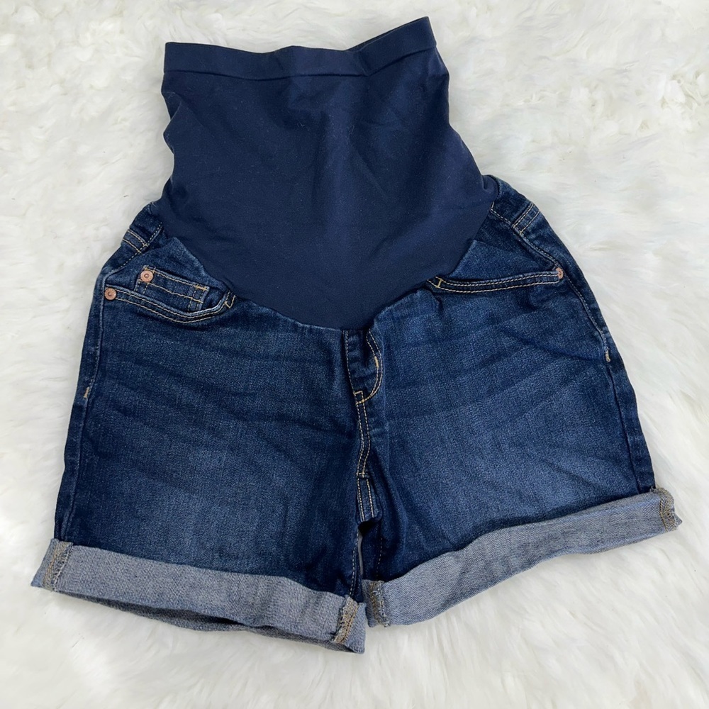 Indigo Blue Maternity Jean Shorts Size XS